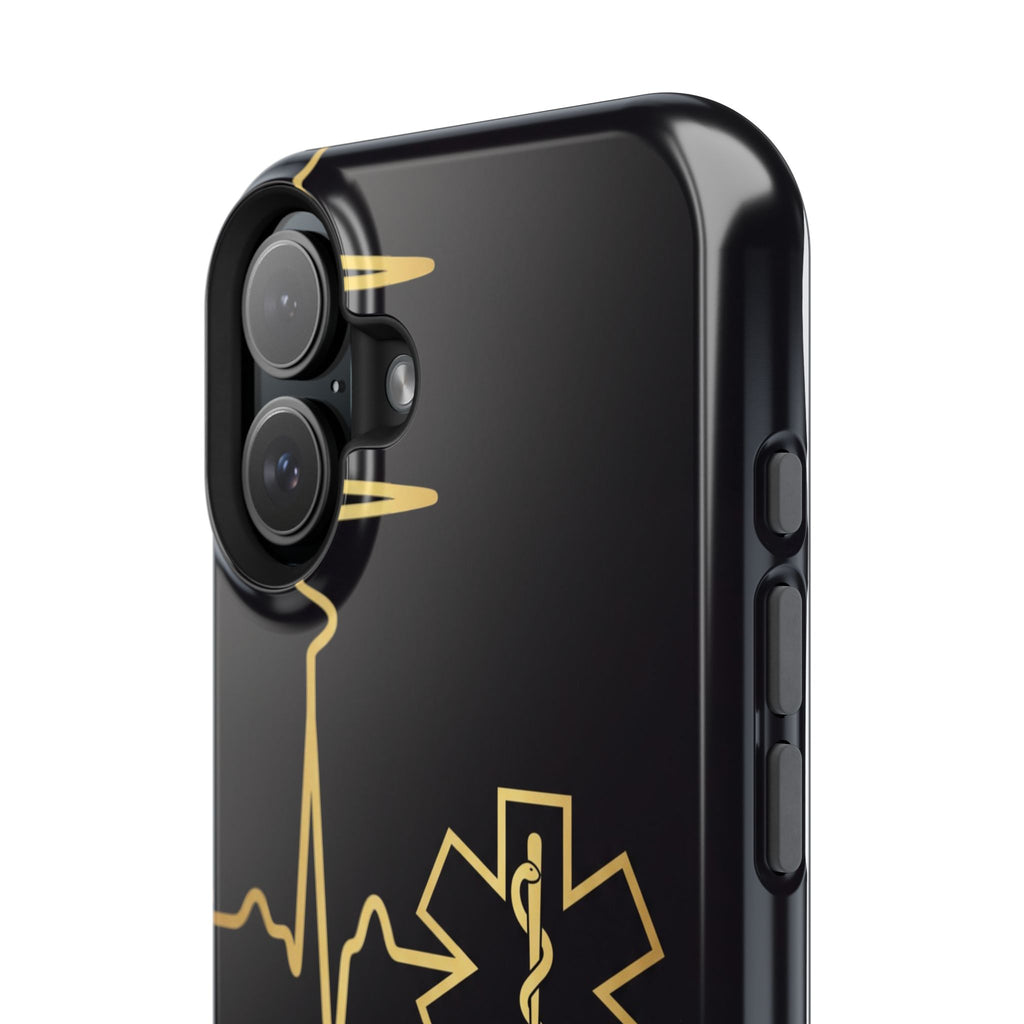 Paramedic/EMT Heartbeat Line Phone Case — Magnetic Wireless Charging Cover