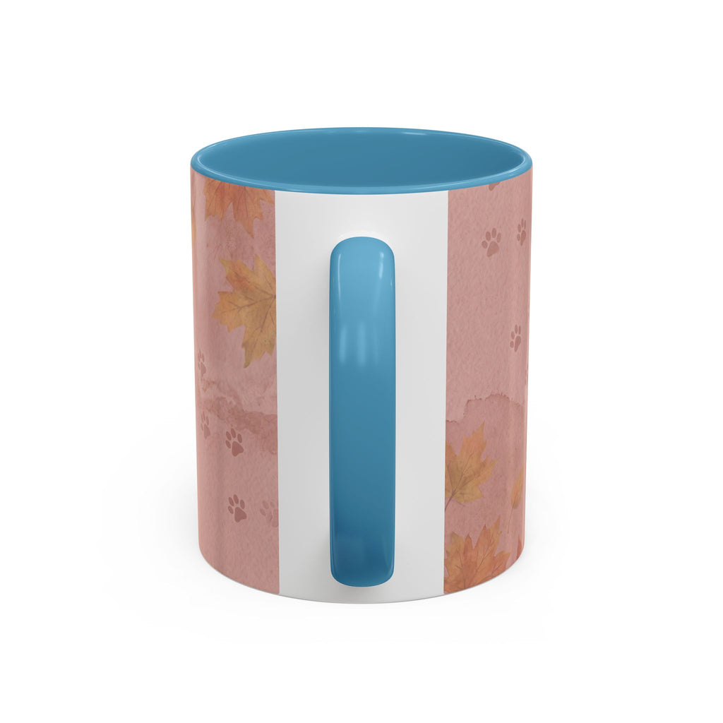 Dachshund Lover Mug | Long-Haired Wiener Dog with Plaid Bandana, Dusty Rose Watercolor Dog Gift