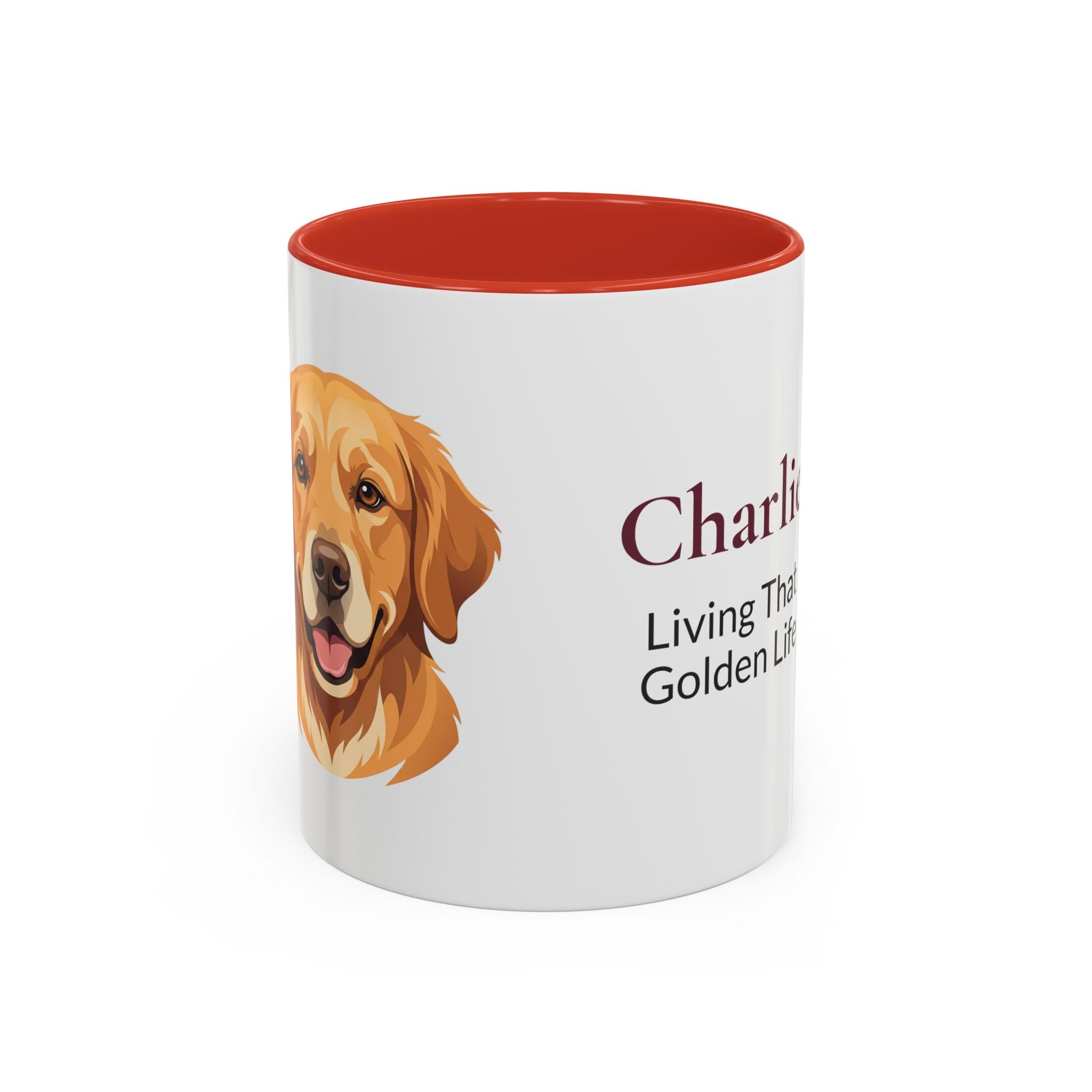 Personalized Golden Retriever Mug | Custom Name & Message Dog Lover Coffee Mug