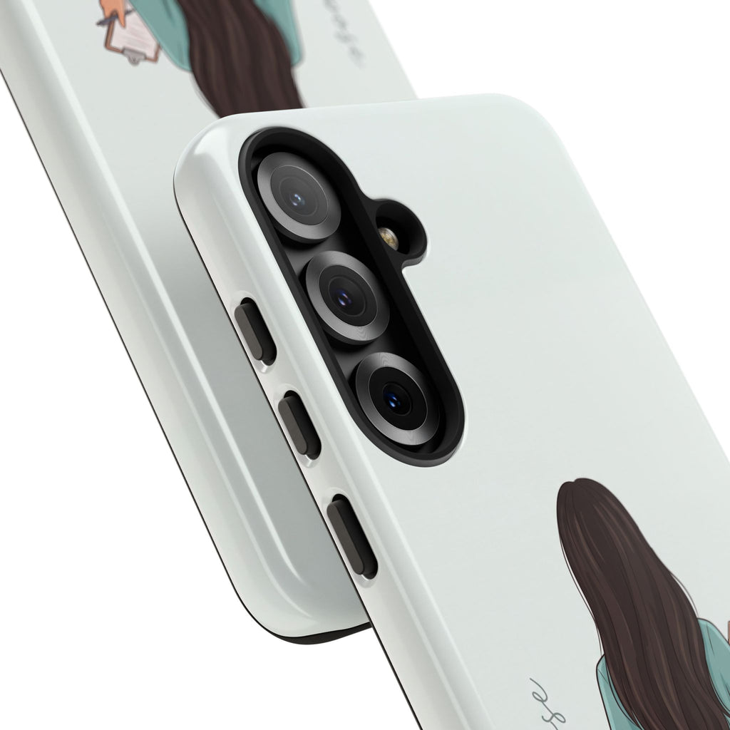 "Trust the Purpose" Nurse Phone Case | Illustrated Nurse in Scrubs Design | iPhone & Samsung