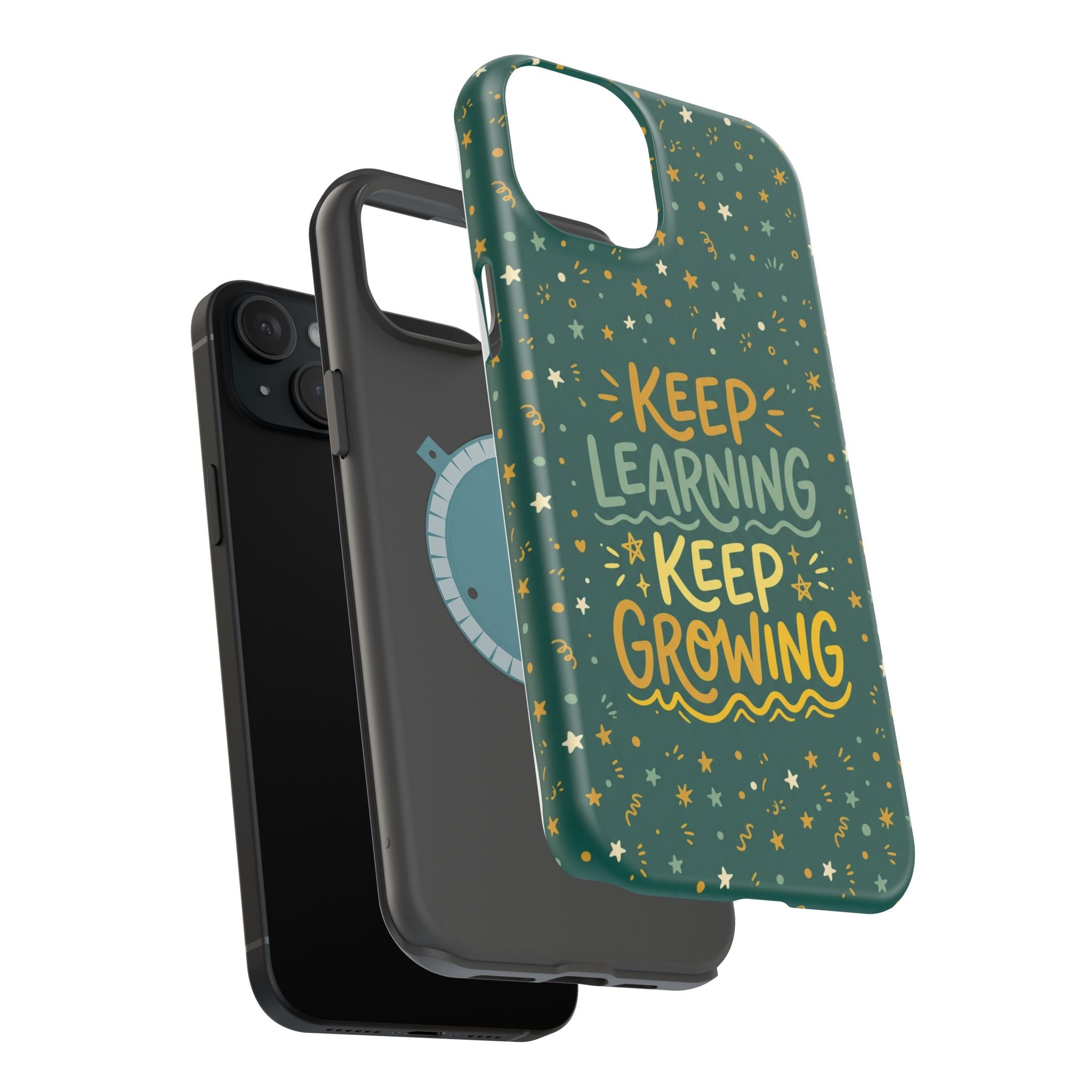 Keep Learning Keep Growing Teacher Phone Case — Wireless Charging Cover