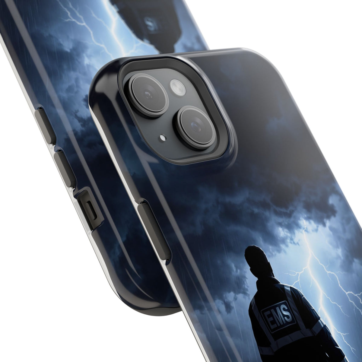 Personalized Lightning Storm EMS Phone Case — Wireless Charging Cover