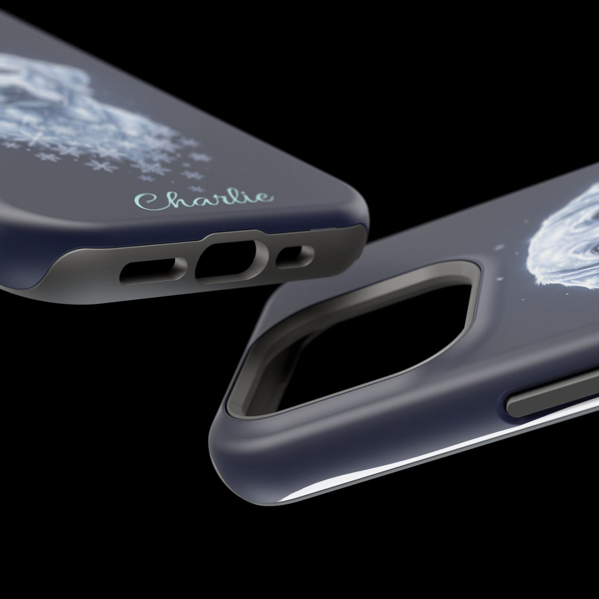 Personalized Winter Snowflake Labrador Phone Case — Tough Magnetic Case with Wireless Charging