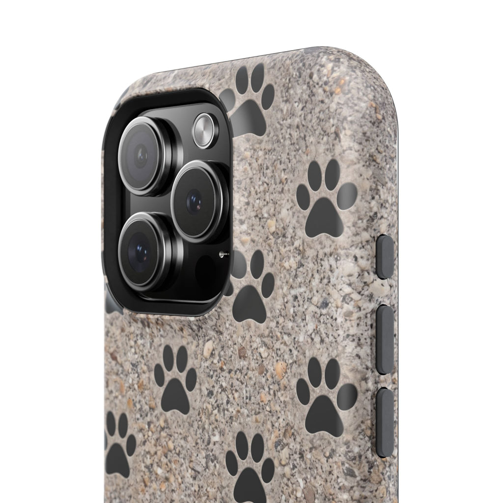 A True Friend Leaves Paw Prints Phone Case — Impact-Resistant Wireless Charging Cover