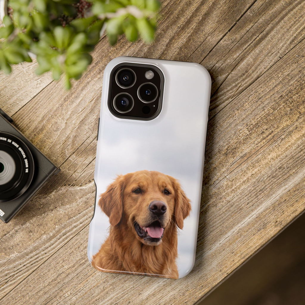 Golden Retriever Phone Case — Impact-Resistant Wireless Charging Cover