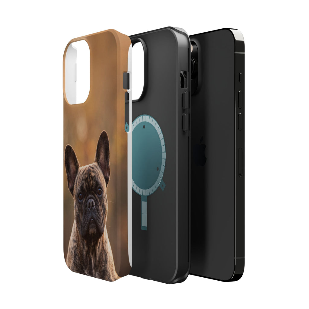Brindle French Bulldog Phone Case — Impact-Resistant Wireless Charging Cover