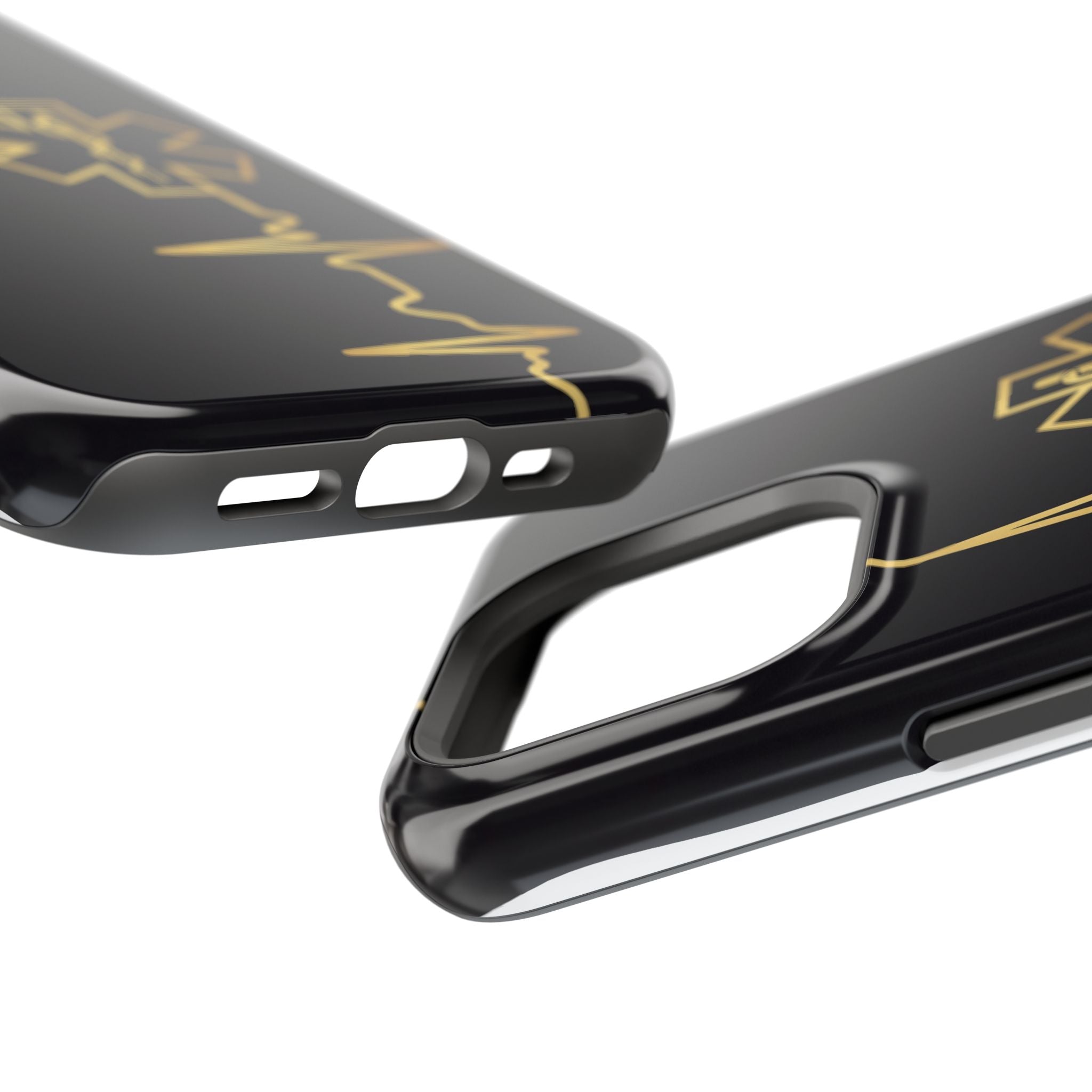 Paramedic/EMT Heartbeat Line Phone Case — Magnetic Wireless Charging Cover