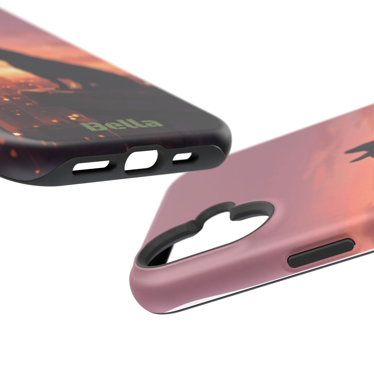 Personalized French Bulldog City Skyline Sunset Phone Case — Wireless Charging Cover