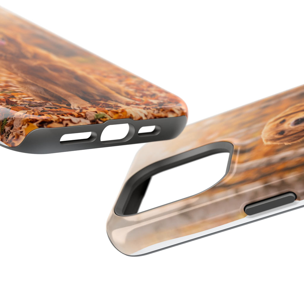 Autumn Golden Retriever Phone Case — Impact-Resistant Wireless Charging Cover