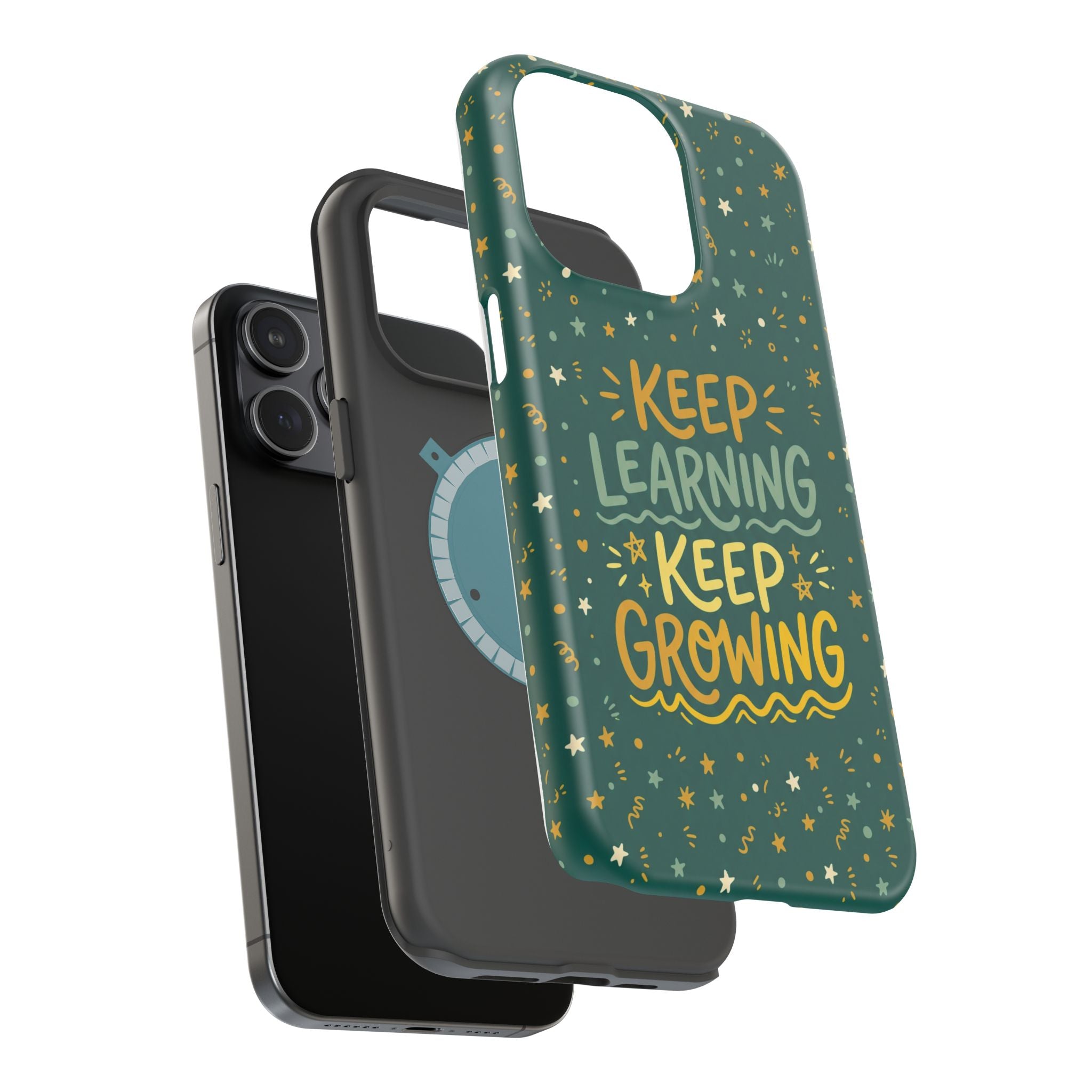 Keep Learning Keep Growing Teacher Phone Case — Wireless Charging Cover