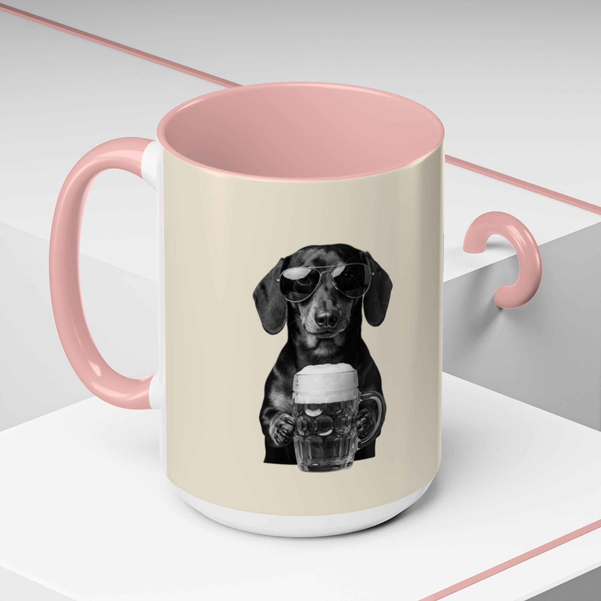 Personalized Dachshund Mug | Custom Name Coffee Mug | Funny Sausage Dog Gift | Beer Lover Dog Mug