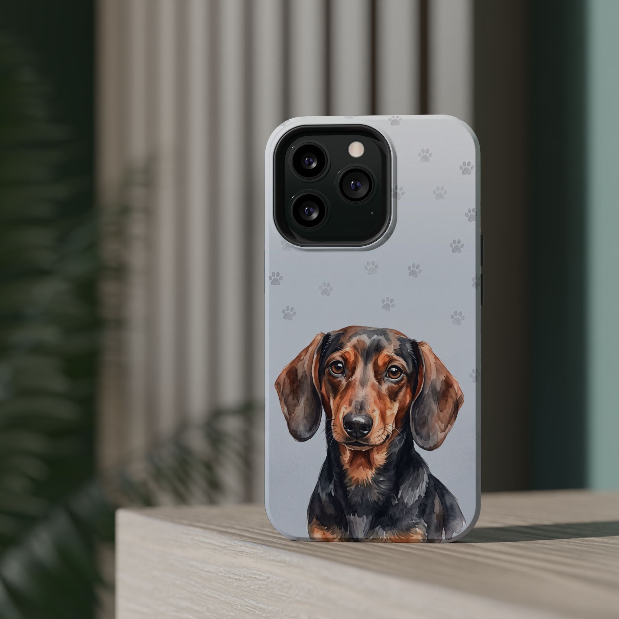Dachshund Phone Case — Impact-Resistant Wireless Charging Cover