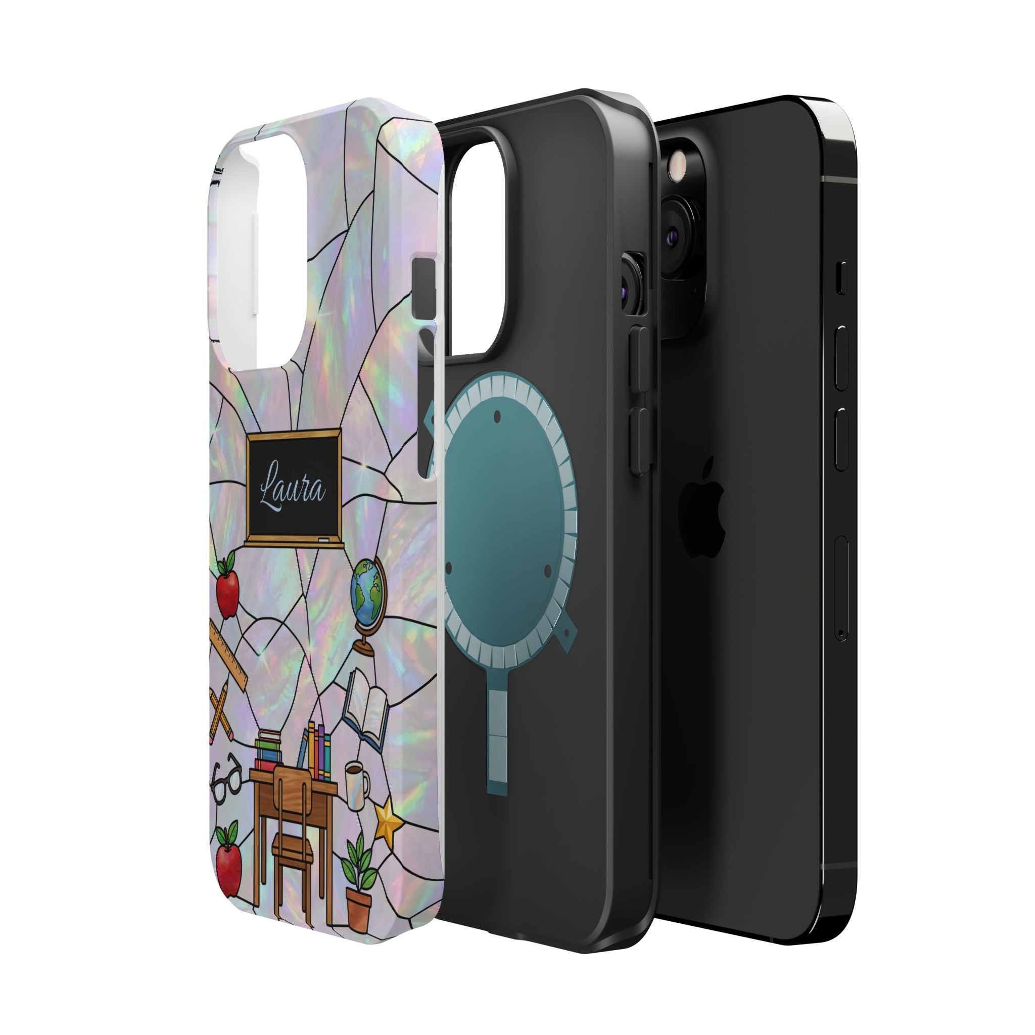 Personalized Teacher Phone Case — Impact-Resistant Wireless Charging Cover