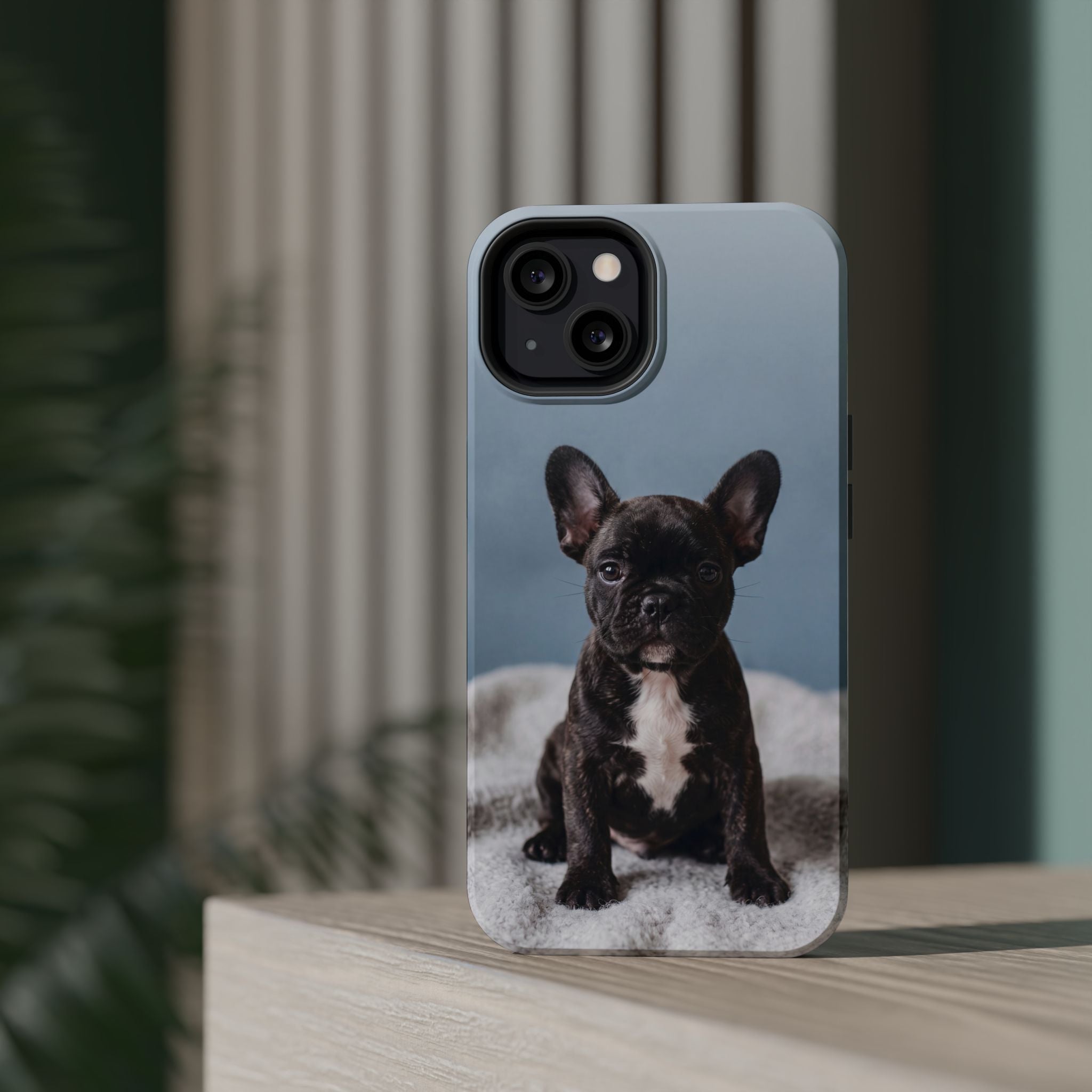 French Bulldog Puppy Phone Case — Impact-Resistant Wireless Charging Cover