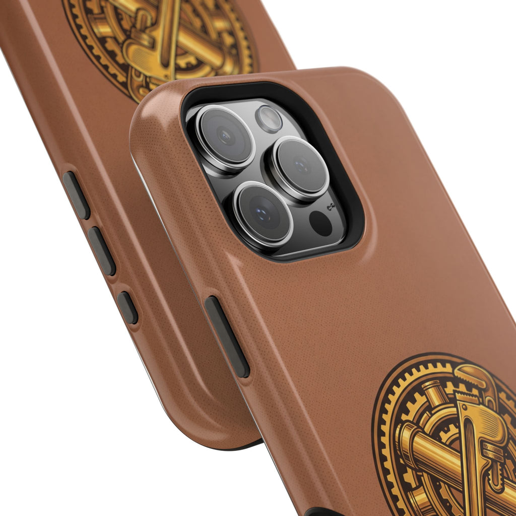 Plumber Born to Build Phone Case — Badge Wireless Charging Cover