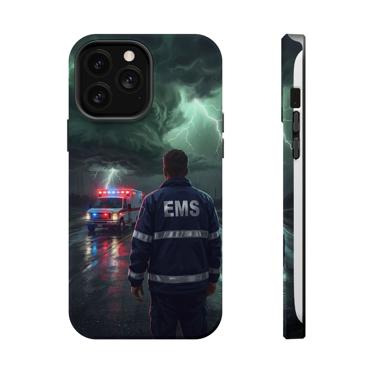 EMS Green Storm City Phone Case — Magnetic Wireless Charging Cover
