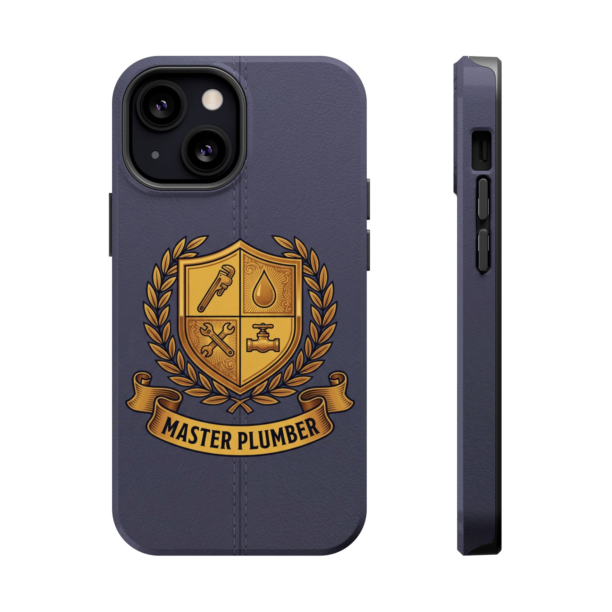 Master Plumber Crest Phone Case — Heraldic Shield Wireless Charging Cover