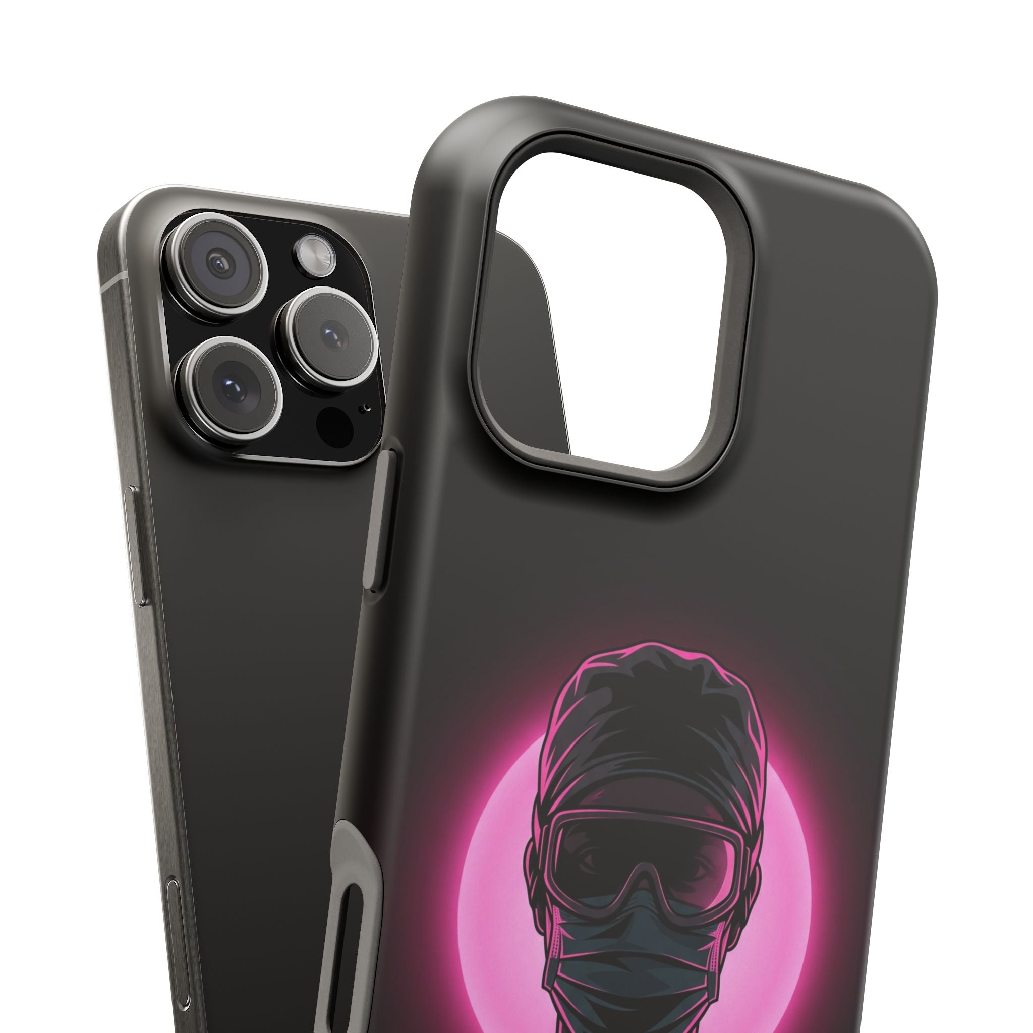 Nurse Portrait Phone Case — Navy Wireless Charging Cover