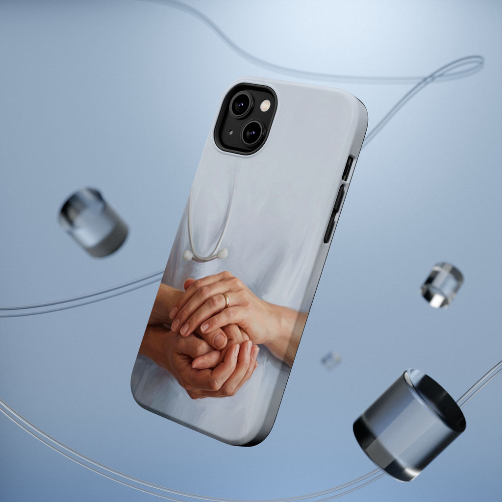 Impact-Resistant Phone Case — Caring Hands Wireless Charging Cover