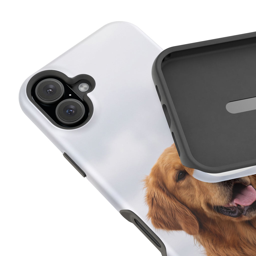 Golden Retriever Phone Case — Impact-Resistant Wireless Charging Cover