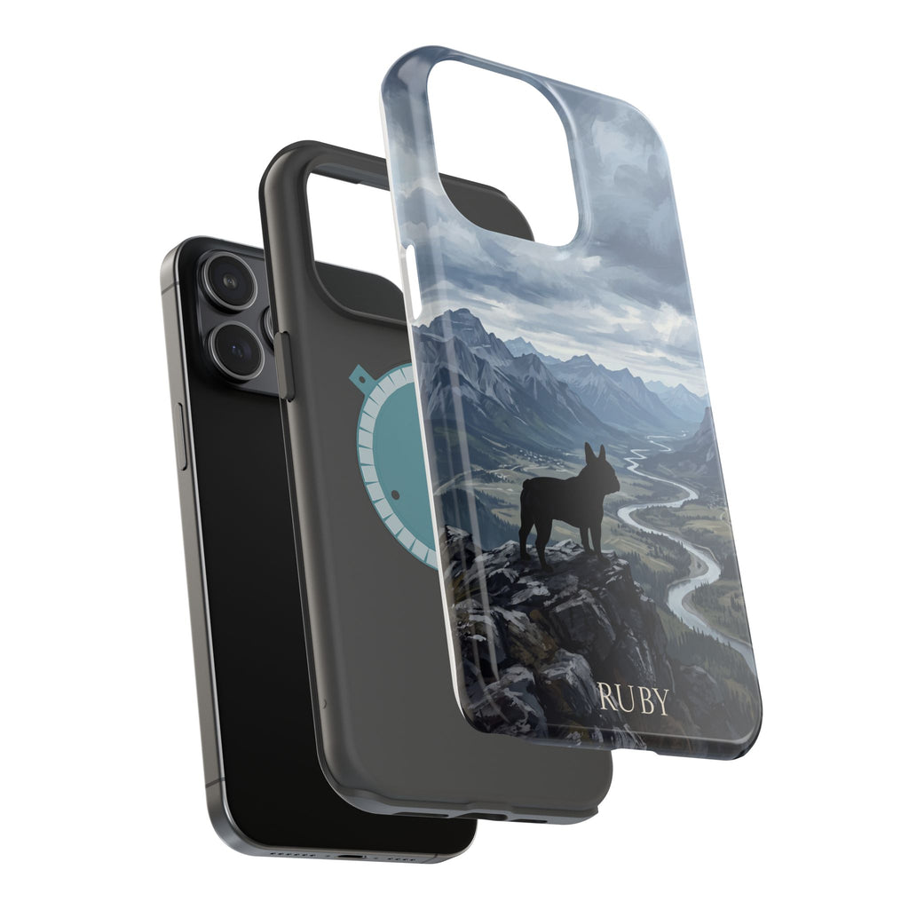 Personalized French Bulldog Mountain Valley Phone Case — Wireless Charging Cover