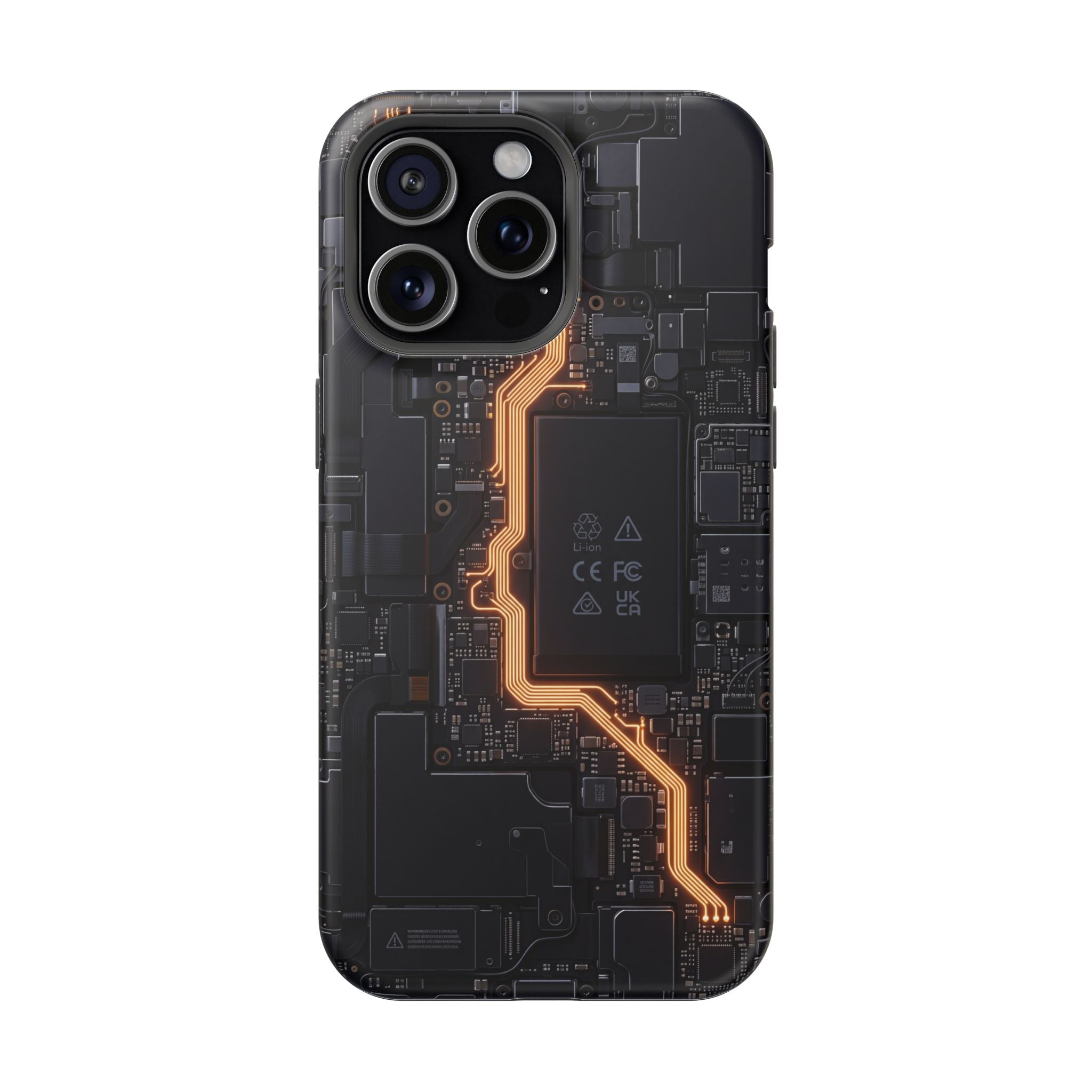 Electrician Circuit Bolt Phone Case — Impact-Resistant Wireless Charging Cover
