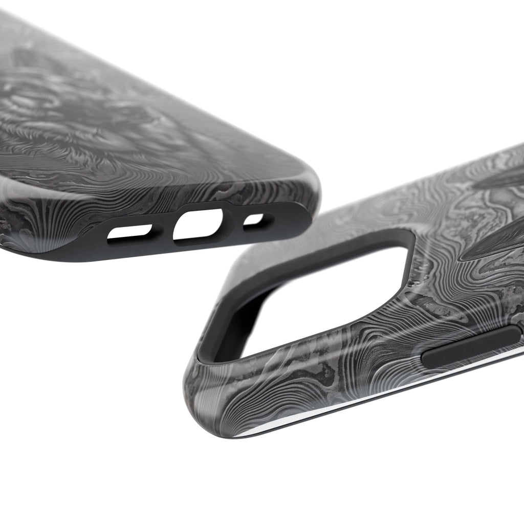German Shepherd Phone Case | Damascus Art — Tough Magnetic Case with Wireless Charging