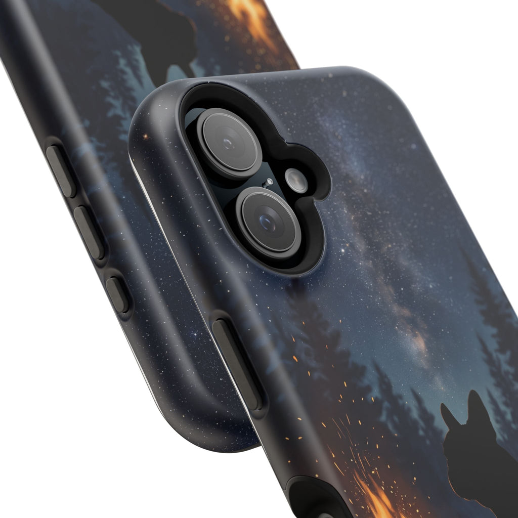 Personalized French Bulldog Campfire Phone Case — Wireless Charging Cover