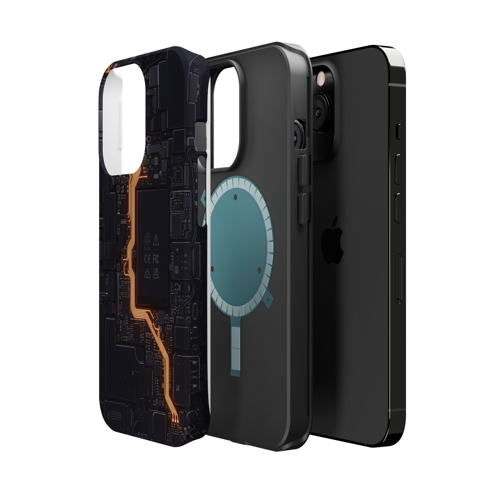 Electrician Circuit Bolt Phone Case — Impact-Resistant Wireless Charging Cover