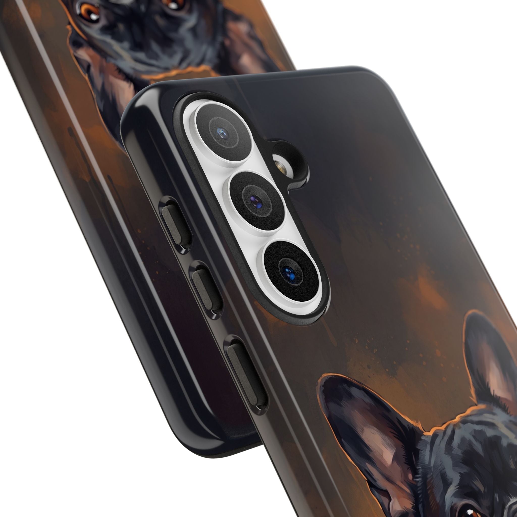 Moody French Bulldog Portrait Phone Case | Dramatic Studio Photography Style | iPhone & Samsung