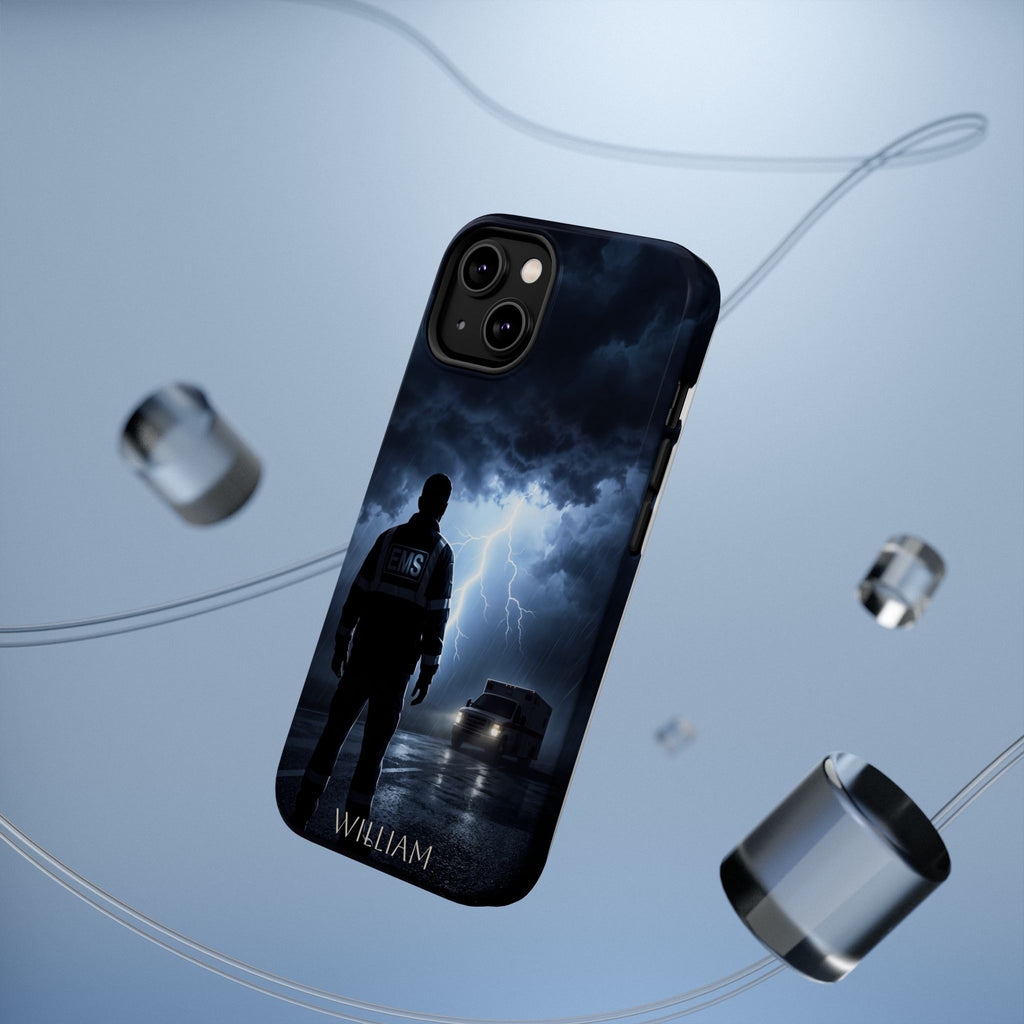 Personalized Lightning Storm EMS Phone Case — Wireless Charging Cover