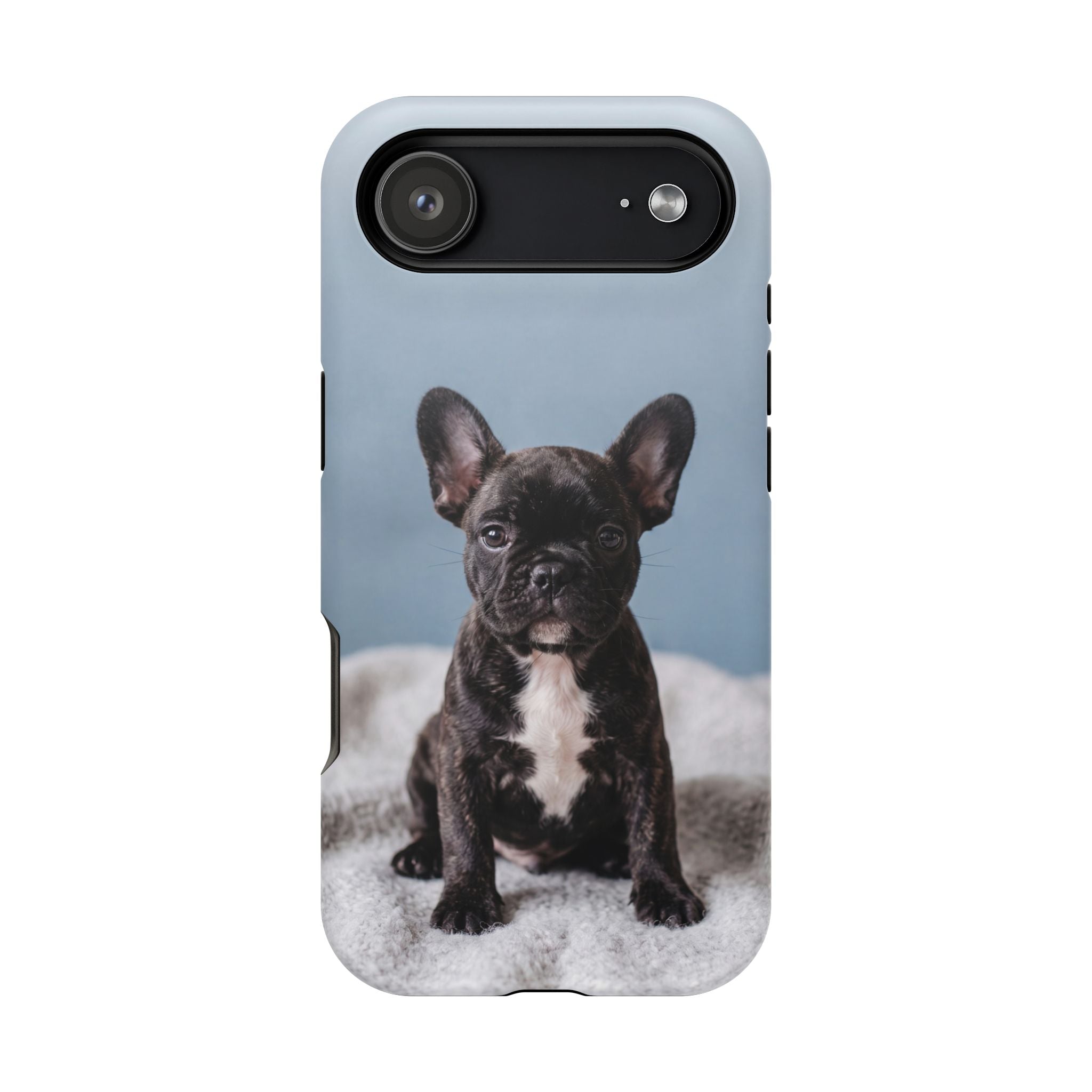 French Bulldog Puppy Phone Case — Impact-Resistant Wireless Charging Cover