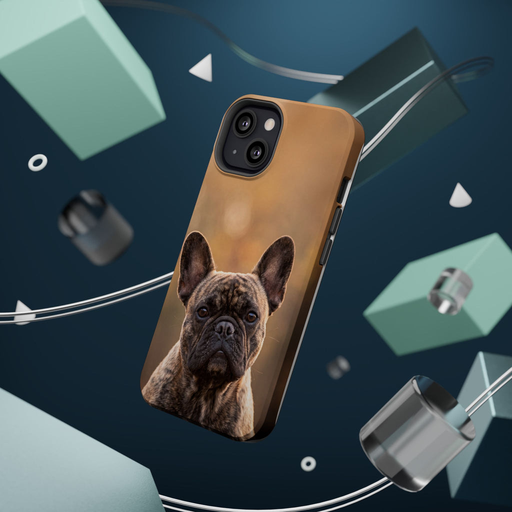 Brindle French Bulldog Phone Case — Impact-Resistant Wireless Charging Cover