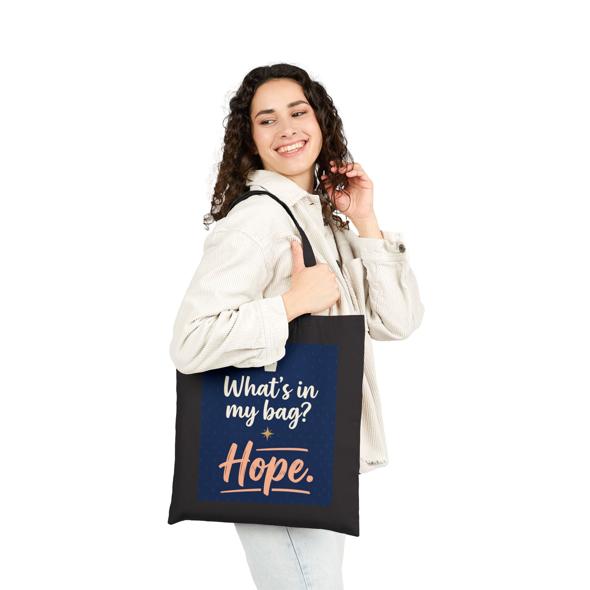 Nurse Tote Bag – What's in my Bag ? Hope  – Cotton Canvas Tote Bag for Nurses