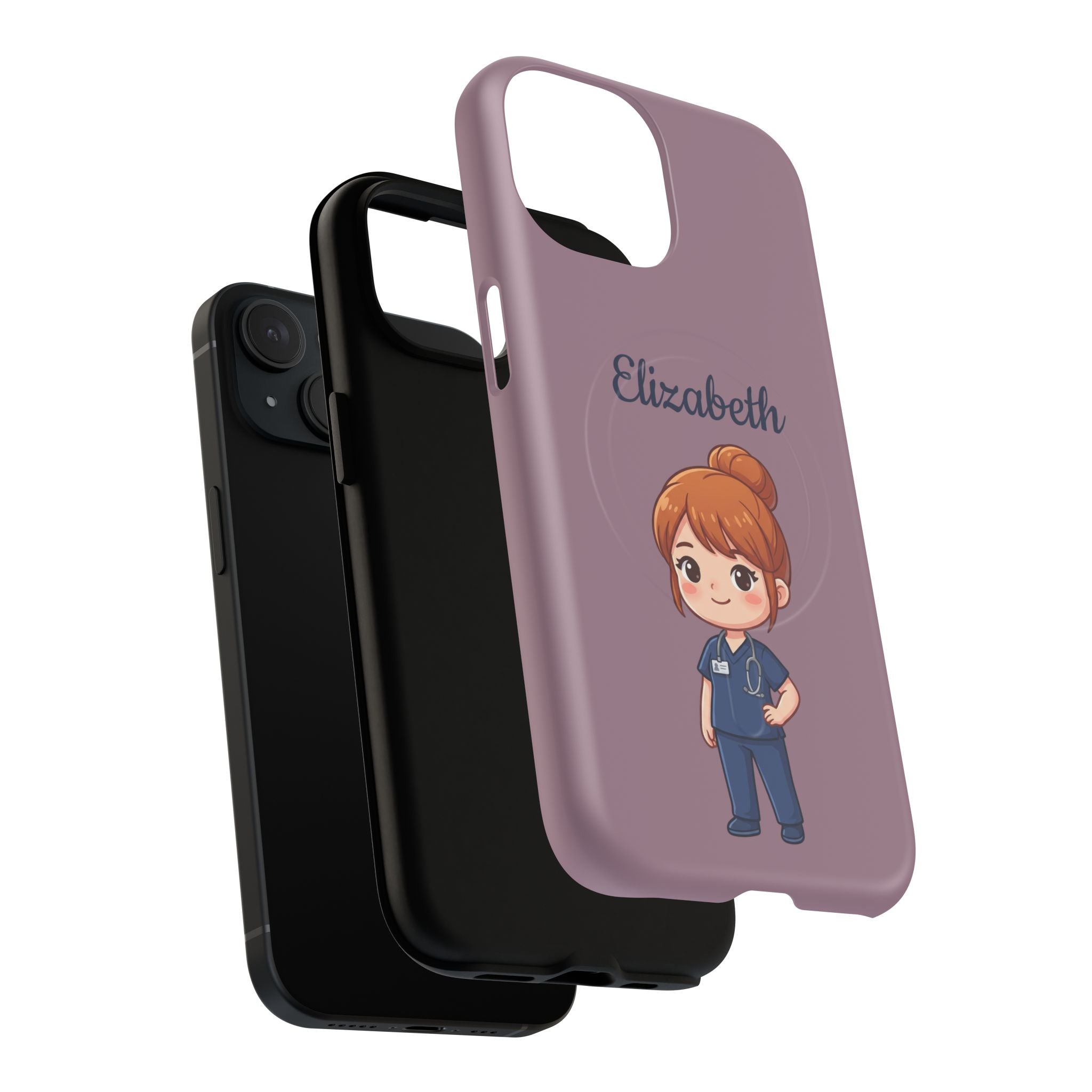 Personalized Nurse Phone Case with Custom Name | MagSafe Compatible iPhone Case