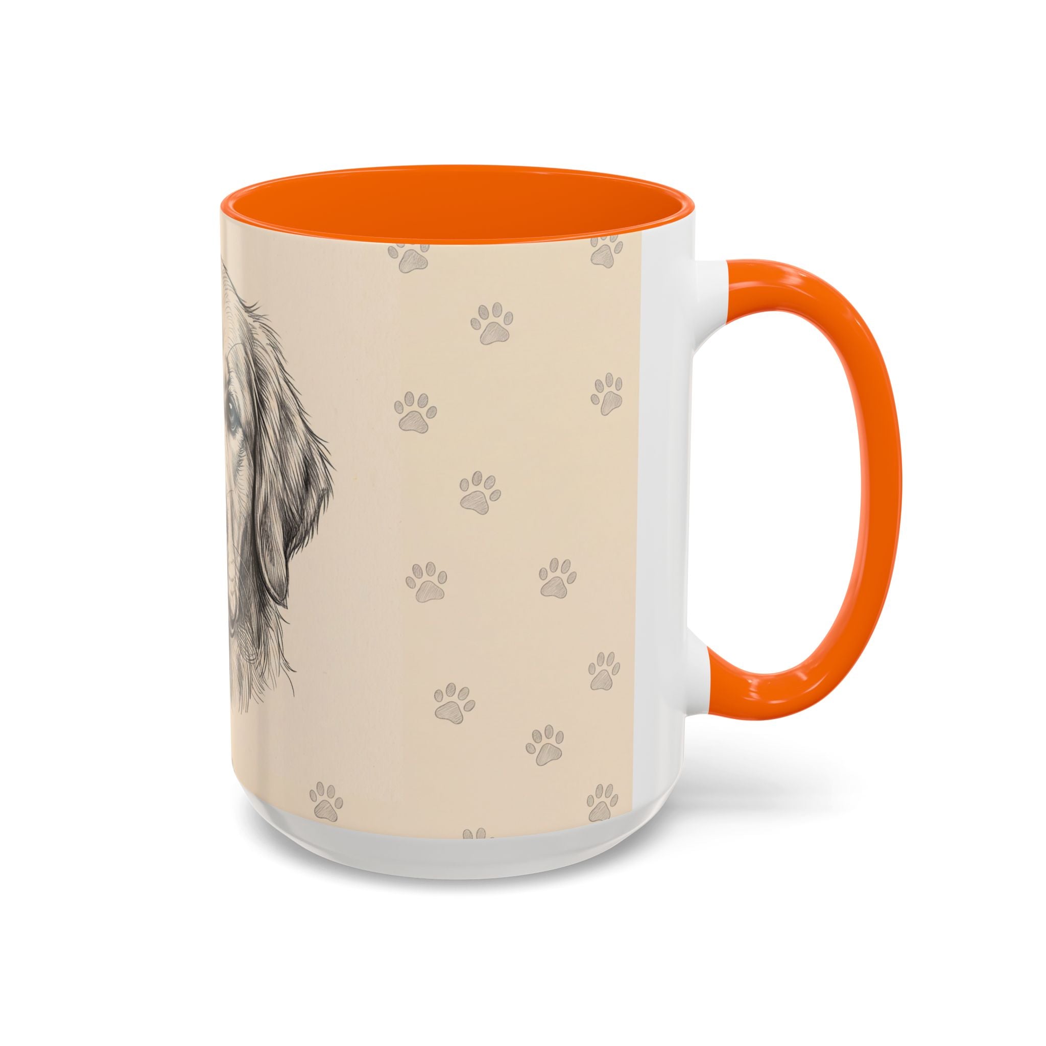 Golden Retriever Sketch Mug | Golden Retriever Lover Gift | Pencil Art Dog Coffee Mug