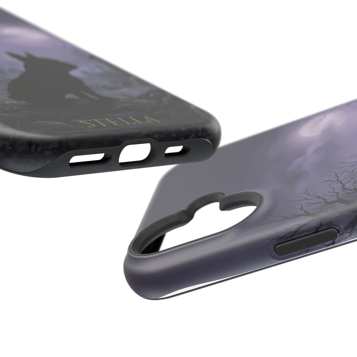 Personalized French Bulldog Moonlit Graveyard Phone Case — Wireless Charging Cover
