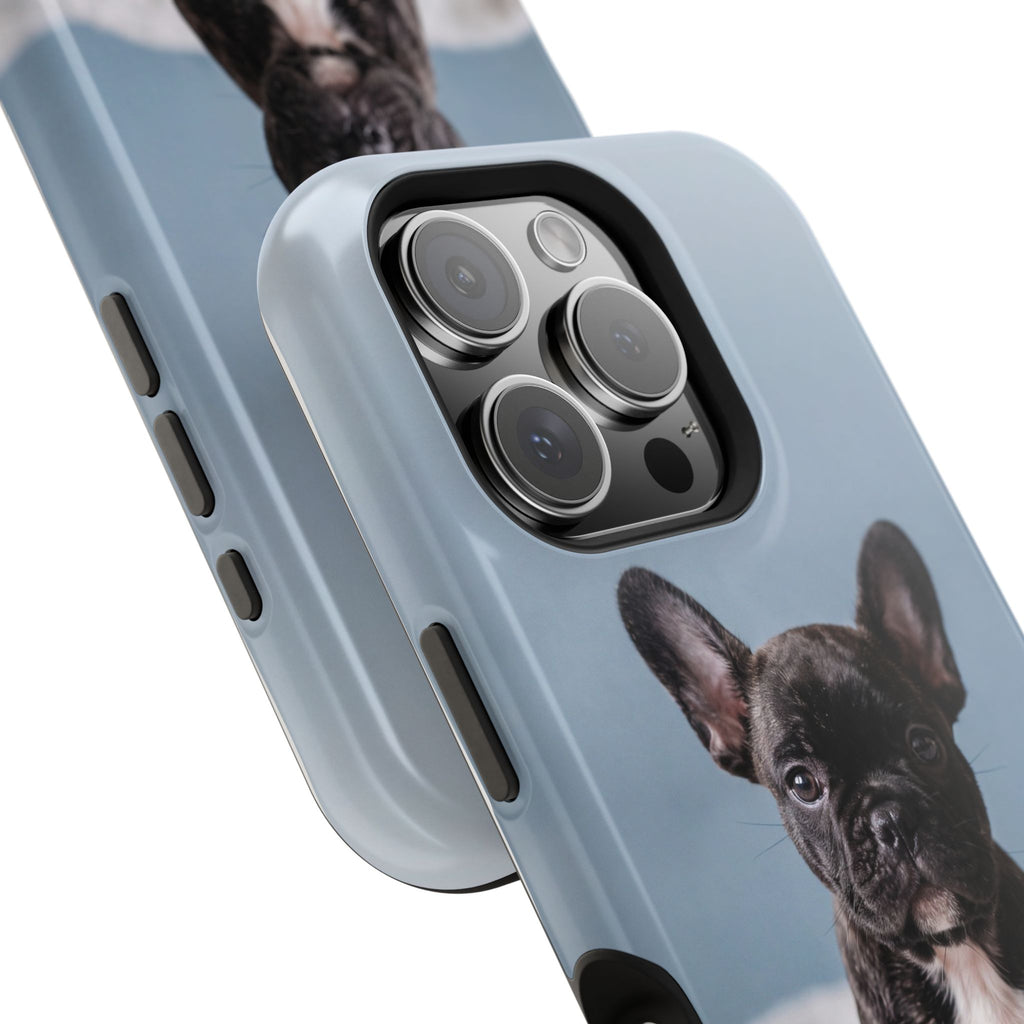 French Bulldog Puppy Phone Case — Impact-Resistant Wireless Charging Cover