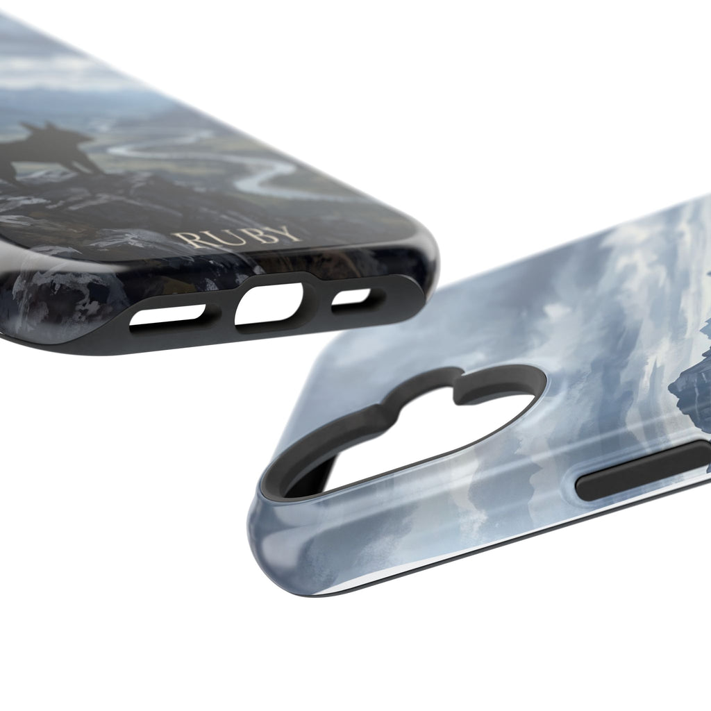 Personalized French Bulldog Mountain Valley Phone Case — Wireless Charging Cover