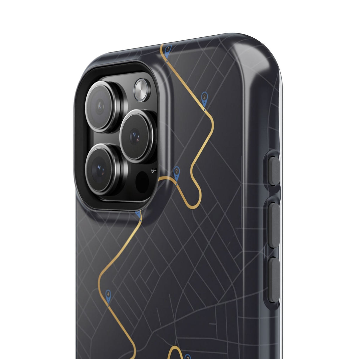 Paramedic/EMT Route Line Phone Case — Magnetic Wireless Charging Cover