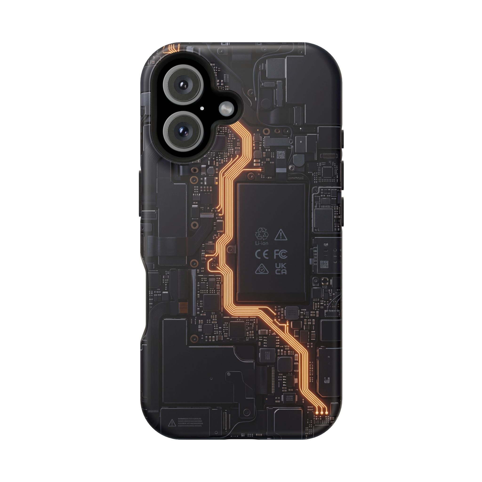 Electrician Circuit Bolt Phone Case — Impact-Resistant Wireless Charging Cover