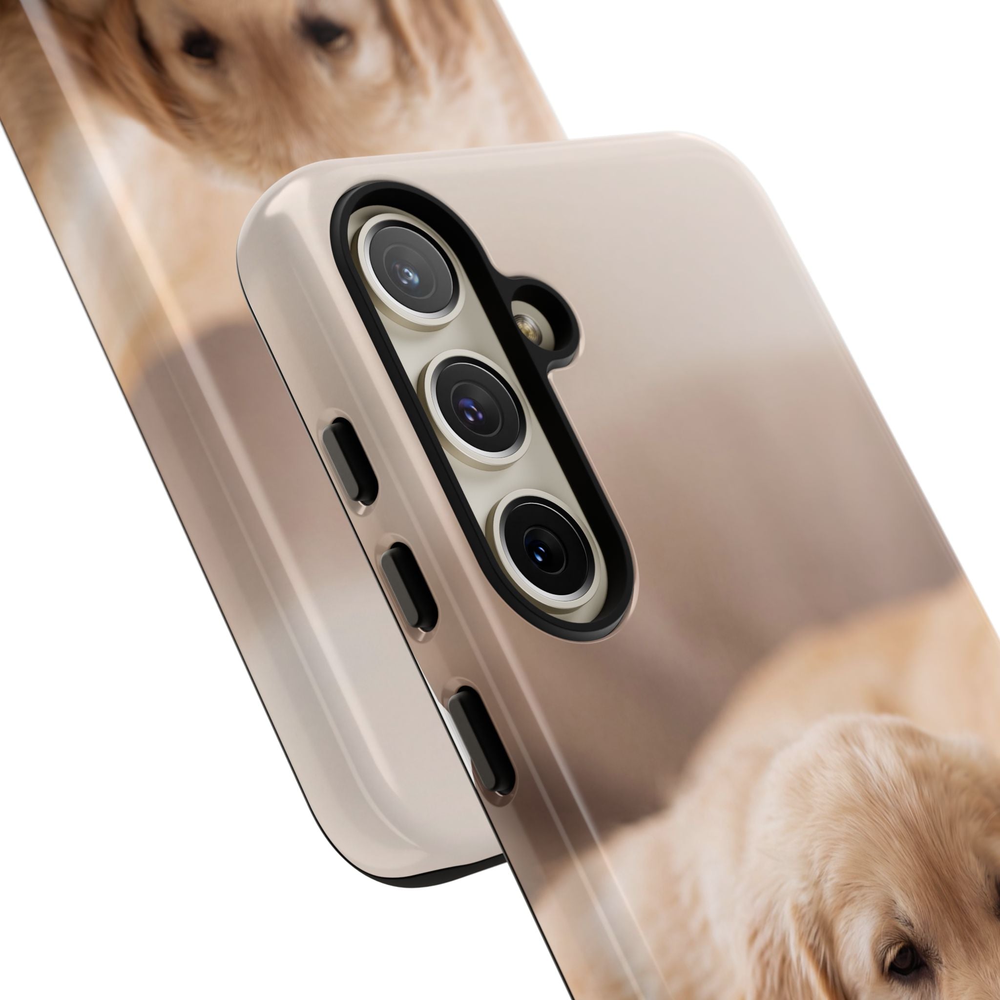 Sleepy Golden Retriever Puppy Phone Case | Cozy Cuddly Puppy Portrait | Samsung & iPhone