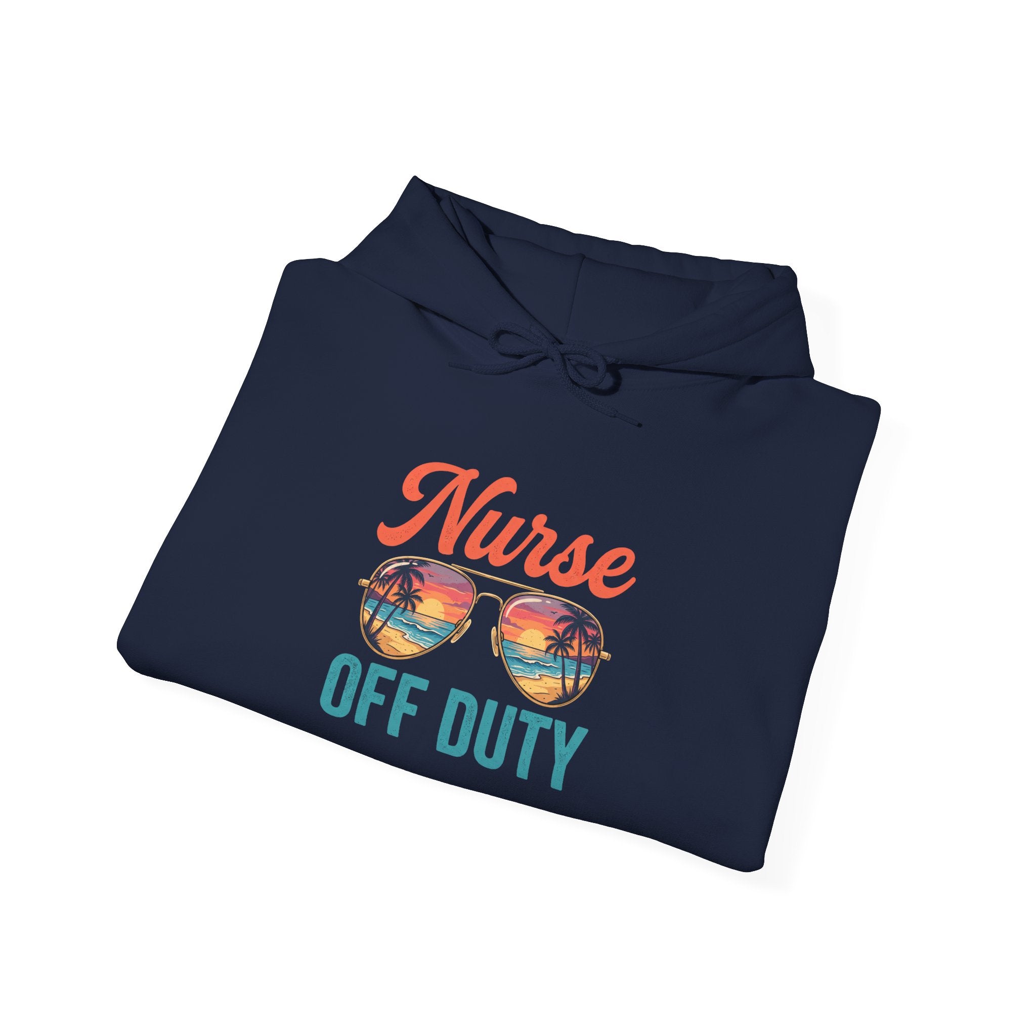 Nurse Off Duty Hoodie — Beach Vacation Nurse Graphic Pullover