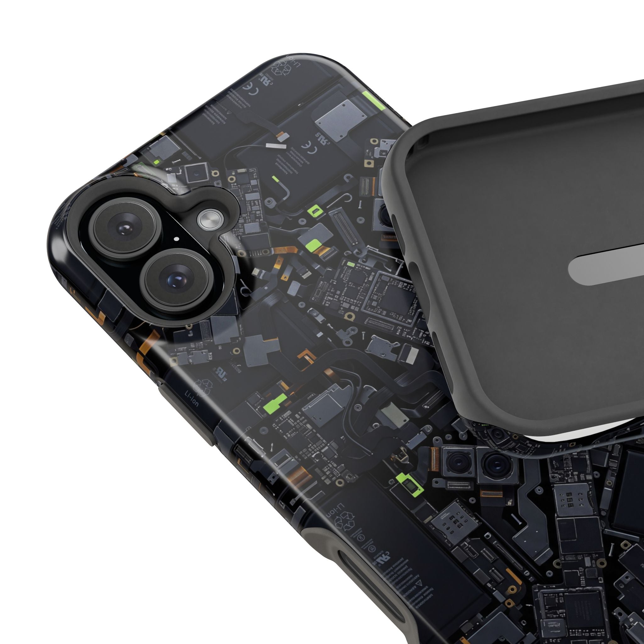 Circuit Core Phone Case — Motherboard Print Wireless Charging Cover