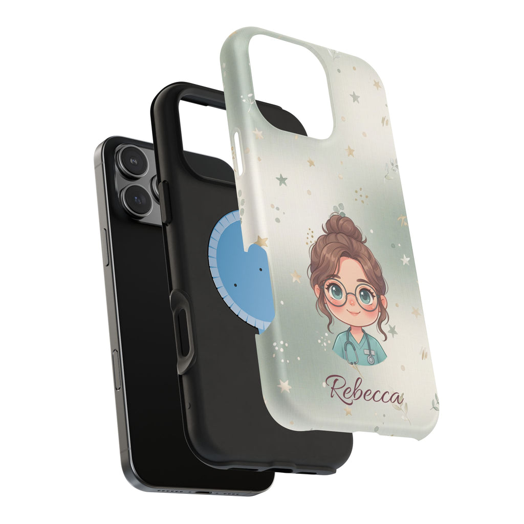 Personalized Starry Nurse Phone Case — Wireless Charging Cover