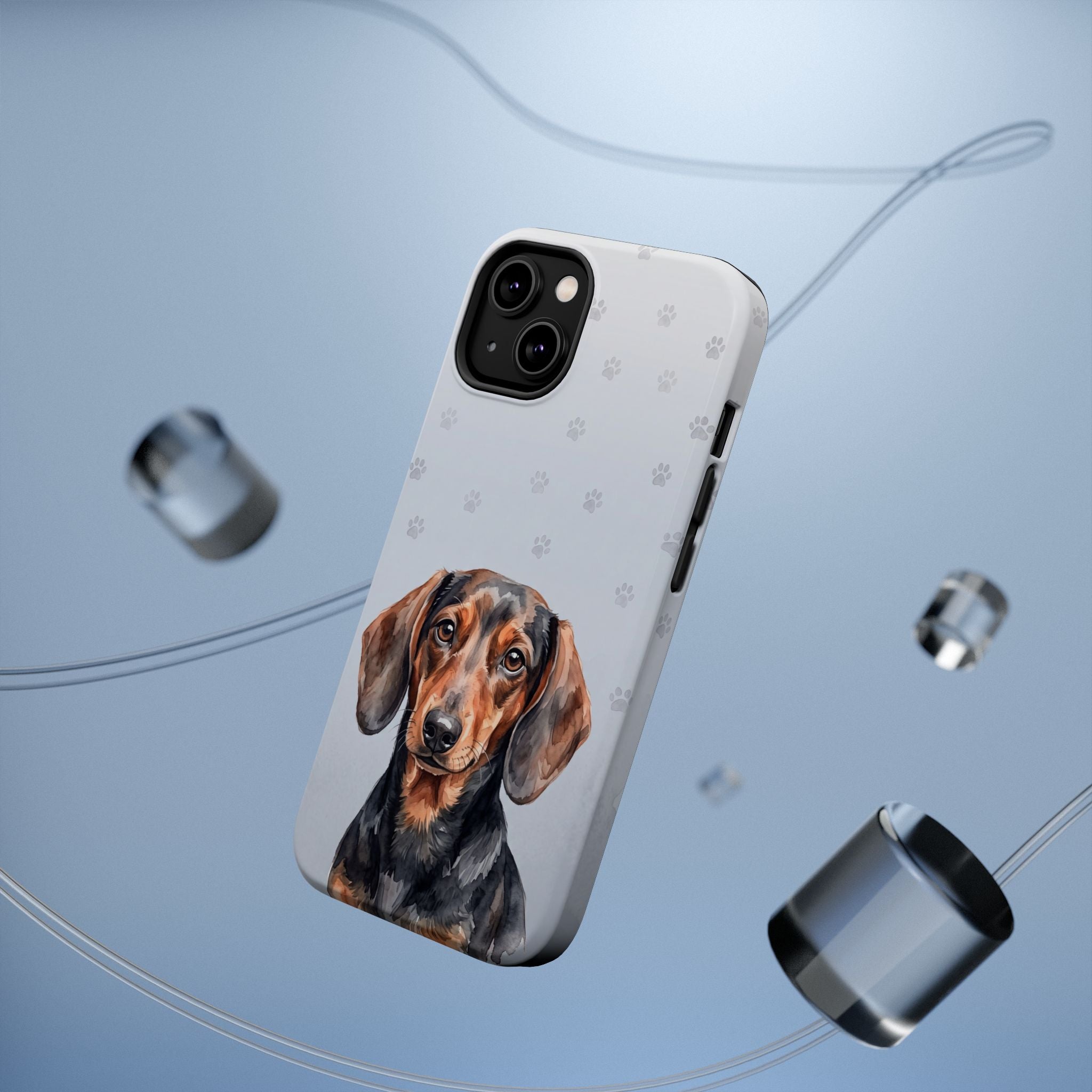 Dachshund Phone Case — Impact-Resistant Wireless Charging Cover