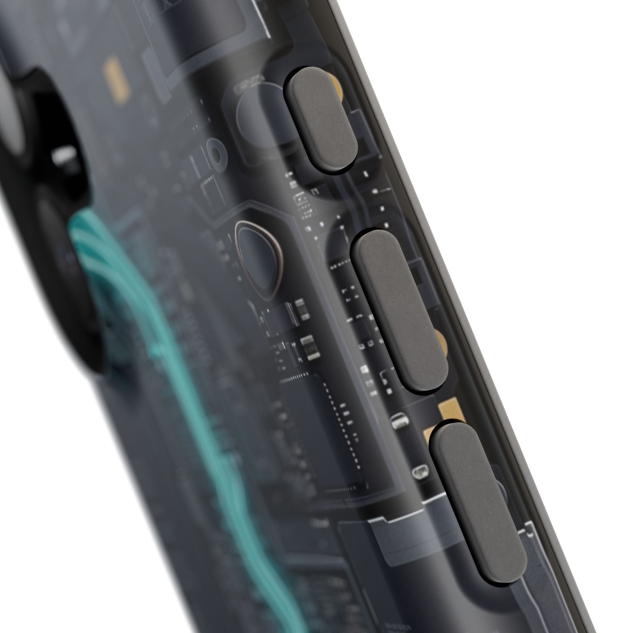 Cyan Bolt Electrician Phone Case — Electric Circuit Wireless Charging Cover