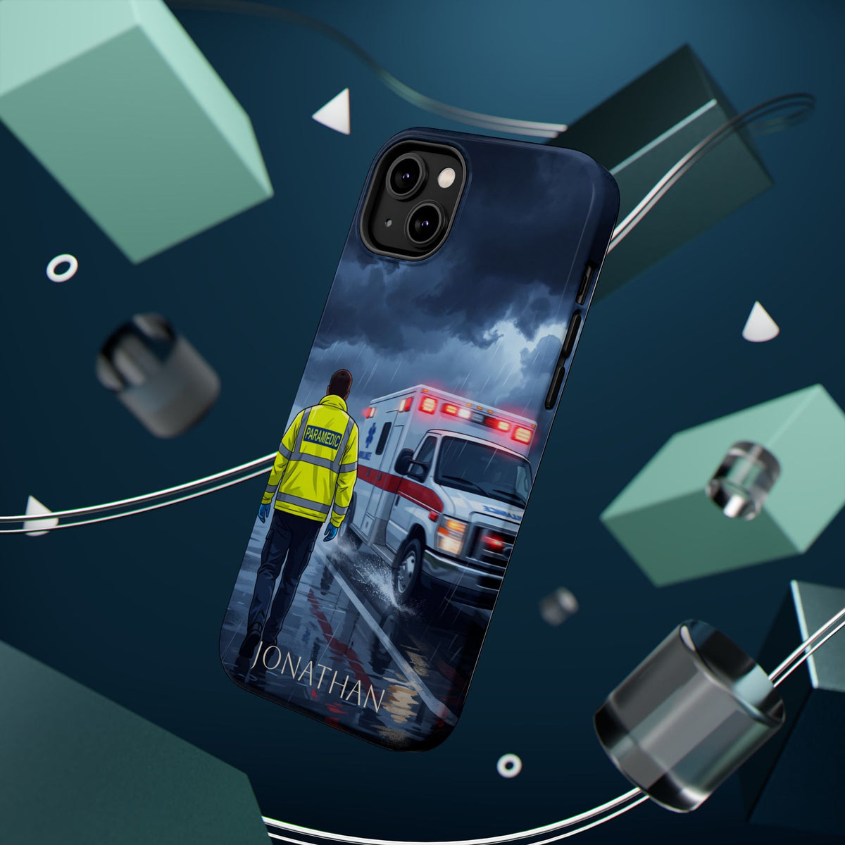 Personalized EMS Storm Phone Case — Wireless Charging Cover
