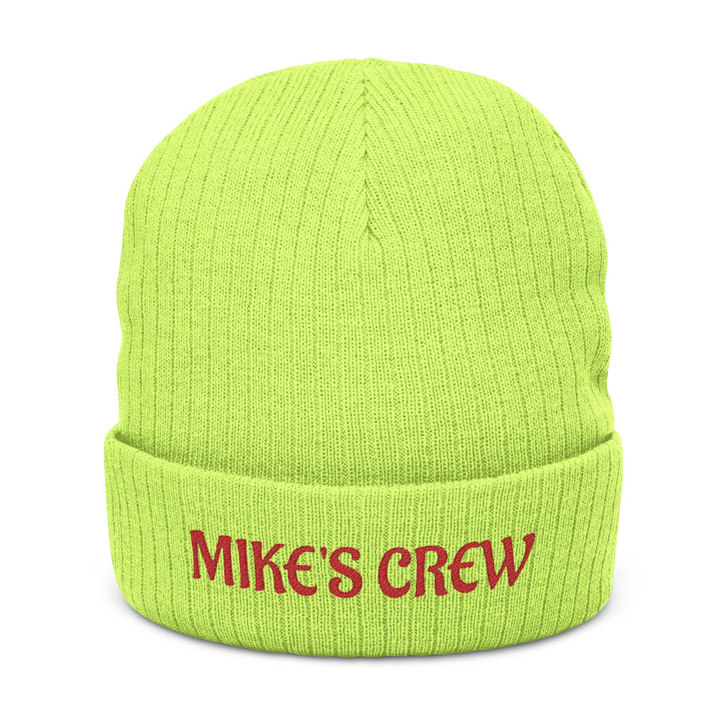 Electrician's Crew Personalized Embroidered Ribbed Knit Beanie