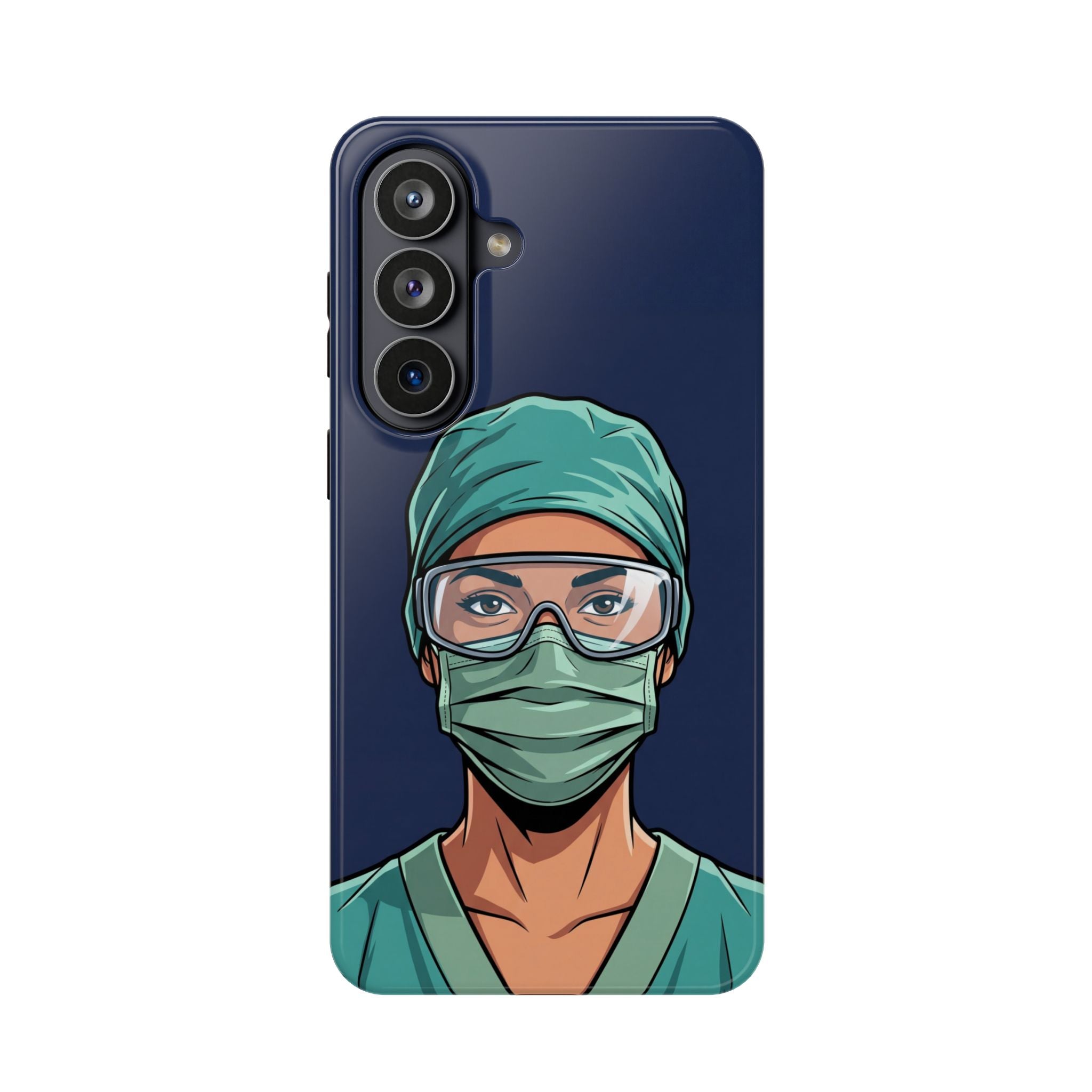 Bold Nurse Portrait Phone Case — Magnetic Wireless Charging Cover